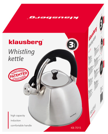Czajnik tradycyjny 3l inox Klausberg KB-7015