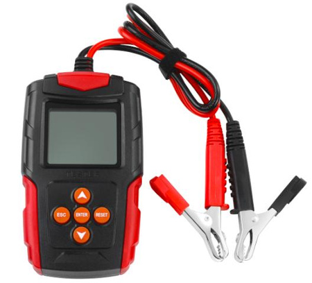 Cyfrowy tester miernik do baterii z wyświetlaczem LED 12V 24V 3Ah-200Ah KD5673 - KRAFT&DELE