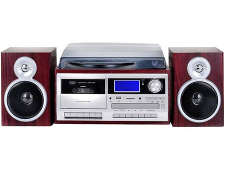 Wieża Trevi TT1072 DAB retro/gramofon/CD/kaseta/BL wood
