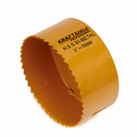 ZESTAW OTWORNIC DO DREWNA I METALU 17szt. 19-76mm + adapter KD10758 - KRAFT&DELE