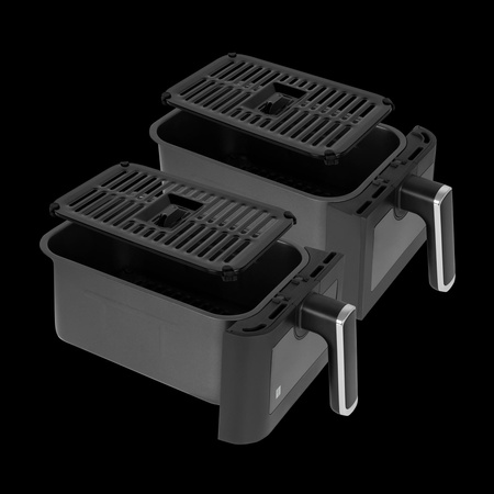 Frytkownica beztłuszczowa TEESA AIR FRYER DUAL POT XXL 8L 2700W