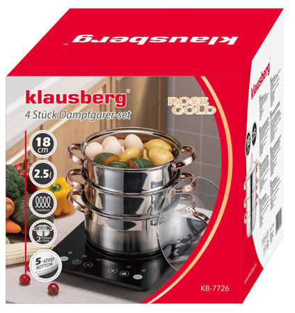 KB-7726 Garnek na parę 4 elm, 18cm, 2,5L KB-7726