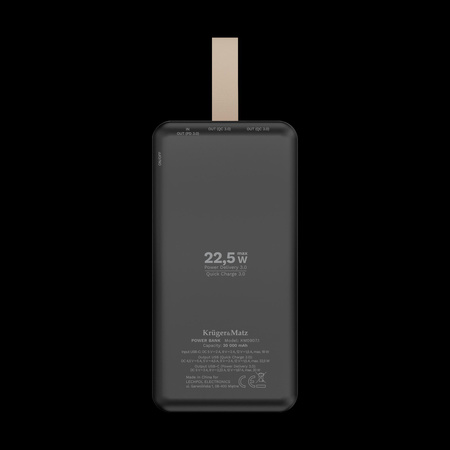 PowerBank Kruger&Matz 30000 mAh Li-ion z funkcją QC oraz PD