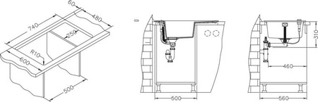 ALVEUS FORMIC 30 zlewozmywak granitowy steel (4403004)
