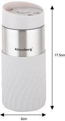 Kubek termiczny, beżowy, 300ml Klausber KB-7632