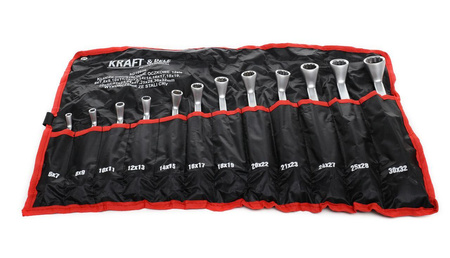 KLUCZE DWUSTRONNIE-OCZKOWE 12el. KD10939 - KRAFT&DELE