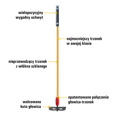 Motyka hartowana do zaprawy CAT K-Series Forged (0841308161501) - Cat