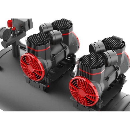 KOMPRESOR BEZOLEJOWY 100L KD1392 - KRAFT&DELE