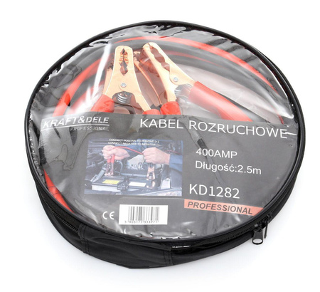 Kable rozruchowe 400A 2,5m KD1282 - KRAFT&DELE