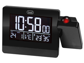 Zegar-budzik Trevi EC884 black z projektorem