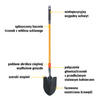 Szpadel z ostrą łyżką CAT J-Series Long Handle Round Point (0841308101132) - Cat