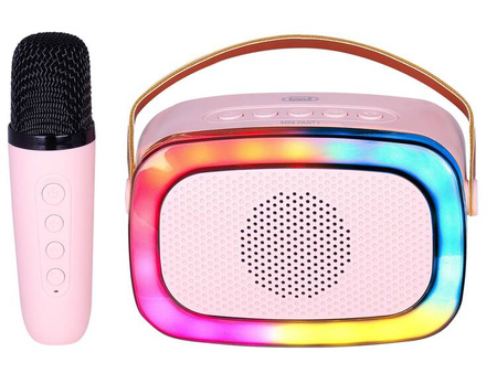 Głośnik Trevi XR8A0108 pink bluetooth z mikrofonem