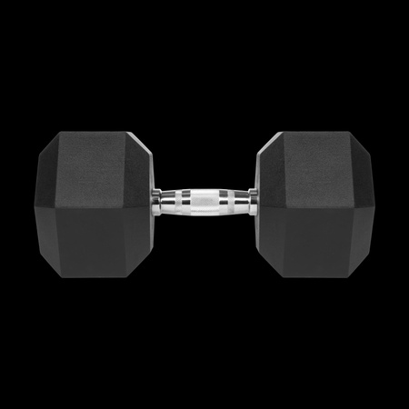 Hantel żeliwny gumowany HEX 32,5 kg REBEL ACTIVE