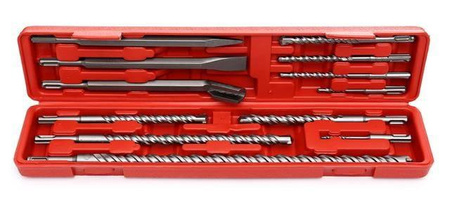 Zestaw 9 wierteł S4 + 3 dłuta SDS+ KD10206 - KRAFT&DELE