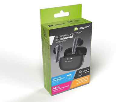 Słuchawki TRACER S2 QUAD MIC ANC TWS BT