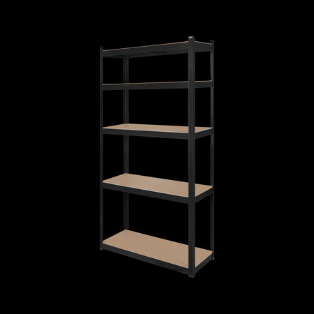 Regał metalowy magazynowy 180x90x40 czarny Rebel