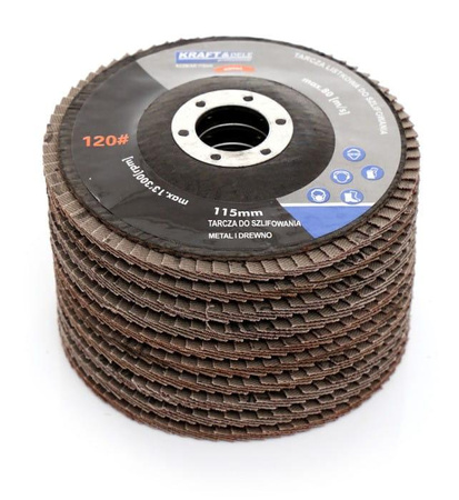Komplet tarcz listkowych 10szt. 115mm P100 KD963 - KRAFT&DELE