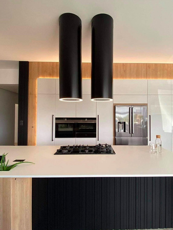 Okap wyspowy Tubus W Long White CDW3801WL Ciarko Design