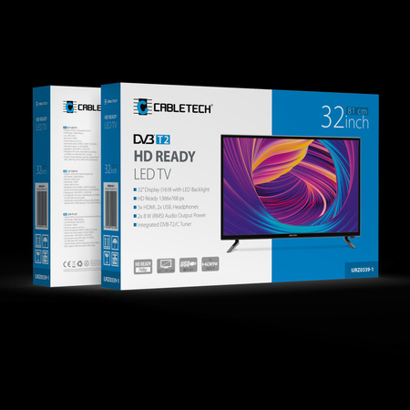 Telewizor Cabletech 32&quot; DVB-T2 H.265 HEVC