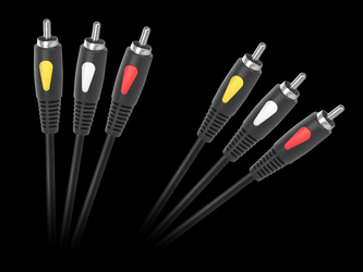 Kabel 3RCA-3RCA 1.0m Cabletech Eco-Line