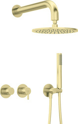 Zestaw prysznicowy podtynkowy z głowicą prysznicową - z baterią poziomą (NQS R0YK) - Deante