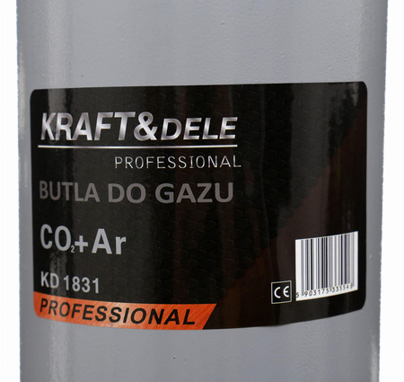 Butla gazowa AR CO2 PUSTA 8L KD1831 - KRAFT&DELE