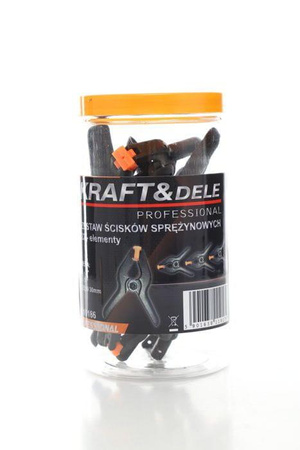 Zestaw ścisków sprężynowych 2/3' KD10186 - KRAFT&DELE