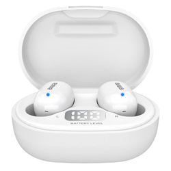 Słuchawki bezprzewodowe dokanałowe AIWA EBTW-150W białe (8435256897388) - AIWA