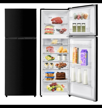 Lodówka 334L No Frost, 170cm z górnym zamrażalnikiem CZARNA Smith&Brown SFTF-632-BE5