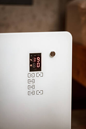 CR 7721 Grzejnik konwektorowy szklany LCD z pilotem