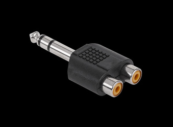 Złącze Jack 6.3 ST.-2xGN.RCA