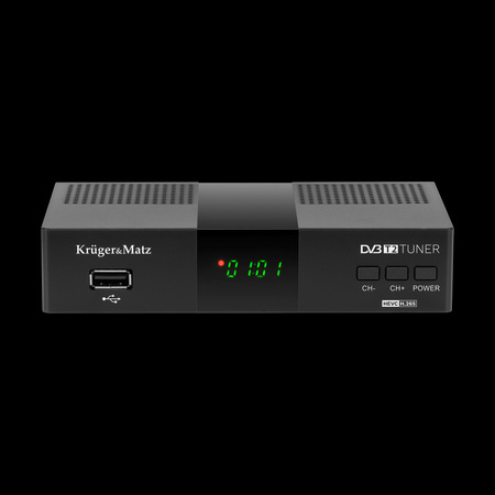Tuner DVB-T2 H.265 HEVC Kruger&Matz