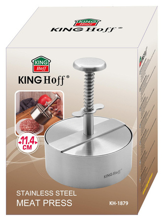 Praska stalowa do formowania mięsa na hamburgery śr. 11,4cm KINGHoff KH-1879 KH-1879