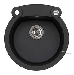 ALVEUS ROLL 10 zlewozmywak granitowy czarny (1211091)