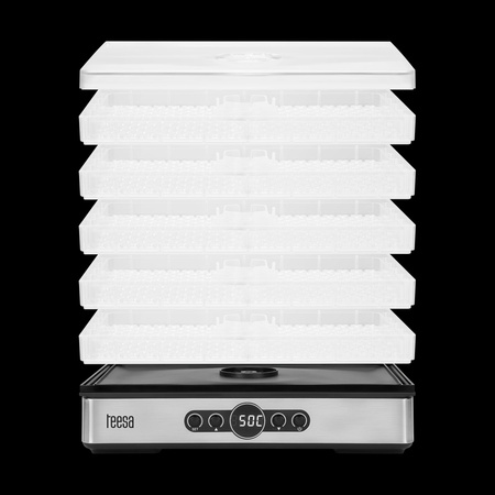 Suszarka do grzybów , warzyw , owoców , 400W , 5 sit, wyświetlacz, termoobieg, TEESA