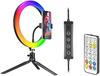 Lampa pierścieniowa TRACER RGB RING 26cm ze statywem