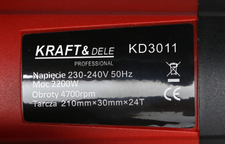Piła ukosowa ukośnica pilarka KD3011 LASER - KRAFT&DELE