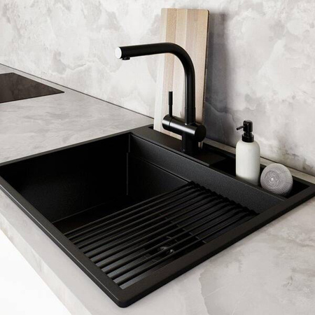 ZLEWOZMYWAK GLOBALO SILVANO 60.1 BLACK/BL MAT GLOBALO