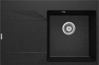 Zlewozmywak granitowy 1-komorowy z ociekaczem - lewy (ZQJ 211L) - Deante