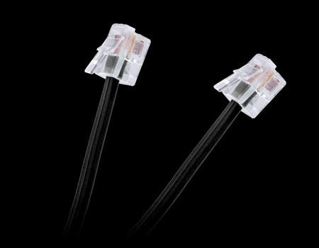 Kabel telefon.abonencki 20m czarny