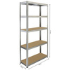 Regał FDR 1800 Shelf rack 180x90x40 FIELDMANN