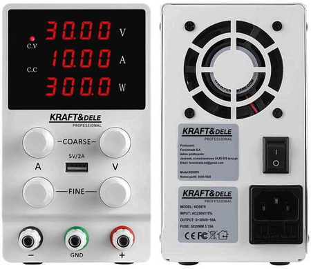 ZASILACZ LABORATORYJNY KD5870 - KRAFT&DELE