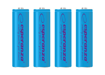 ESPERANZA AKUMULATORKI NI-MH AA 2000MAH 4SZT. NIEBIESKIE