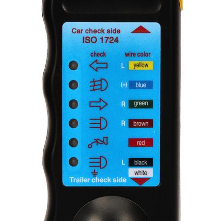 Tester gniazda wtyczki przyczepy KD10542 - KRAFT&DELE