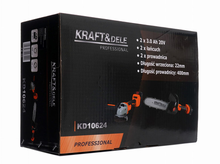 SZLIFIERKA KĄTOWA/PIŁA AKUMULATOROWA KD10624 - KRAFT&DELE