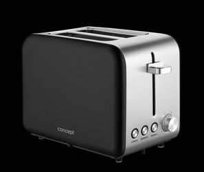 Toster BLACK stal nierdzewna TE2052