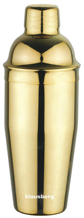 Shaker do Koktajli, w Kolorze Zlota, z Stali Nierdzewnej Klausberg KB-7649