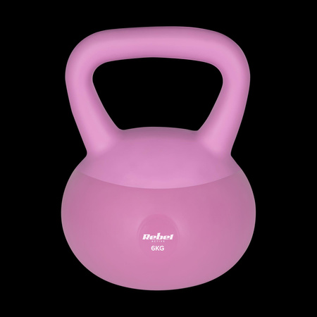 Soft Kettlebell miękki winylowy 6kg REBEL ACTIVE