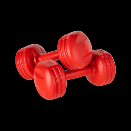 Zestaw hantelek bitumicznych 20kg ( 2x1kg + 2x2kg + 2x3kg + 2x4kg ) , REBEL ACTIVE