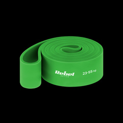 Guma do ćwiczeń TPE - Power Band PT-5, zielona 23-55 kg REBEL ACTIVE